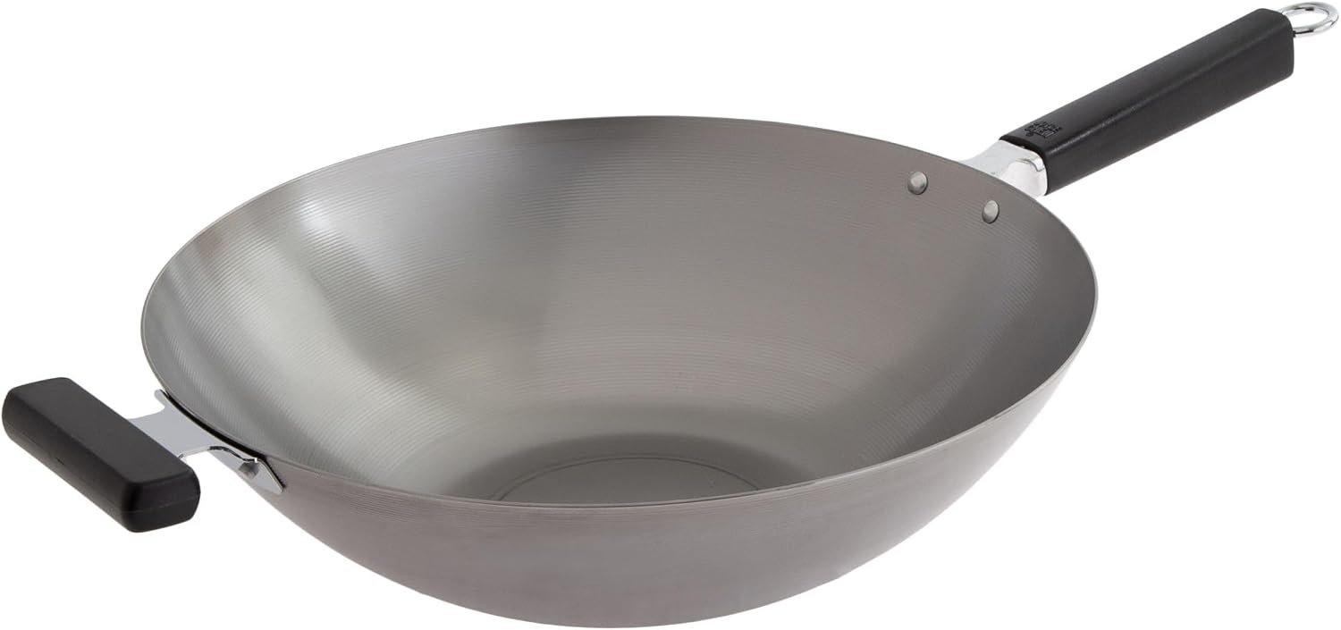 Carbon Steel Wok with Phenolic Handles