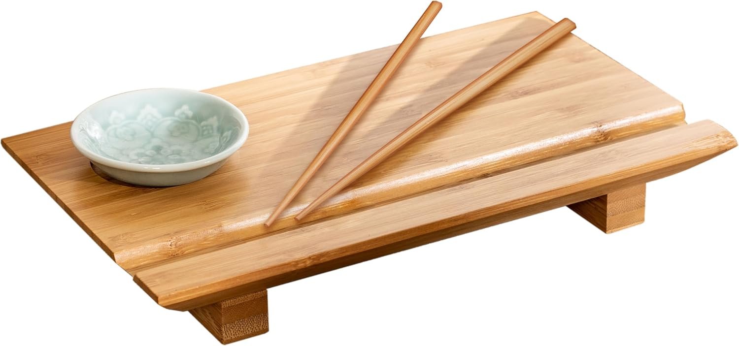 Bamboo Sushi Board Set 6-Inch